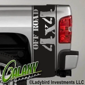 4x4 Off Road Truck Bed Decals For Trucks(Pair) - Fits Ram Chevy Ford F150 Toyota - Picture 1 of 6
