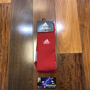 Adidas Alphaskin calze equipaggiate massime taglia L rosse/bianche - Foto 1 di 2