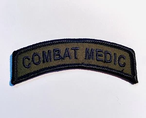 Combat Medic Embroidered Wax Backed - OD Tab - Combat Medic Navy Corpsman - DOC - Picture 1 of 3