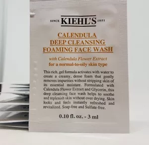 10x CALENDULA KIEHL'S 3ML PULIZIA PROFONDA SCHIUMA LAVAGGIO VISO TOTALE 30ml NUOVISSIMA - Foto 1 di 1