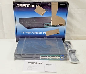 TRENDnet TPE-TG182 18-Port Gigabit High Power PoE+ Switch NEW - Picture 1 of 12
