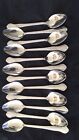 Lot of 6 Pc 8" TABLE Spoons Set of Six Stainless Steel 8" long by 1 1/2 Wide