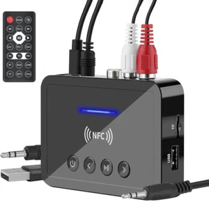 3.5mm NFC Bluetooth 5.0 Empfänger AUX Cinch Buchse Hifi Wireless Audio Adapter - Afbeelding 1 van 15