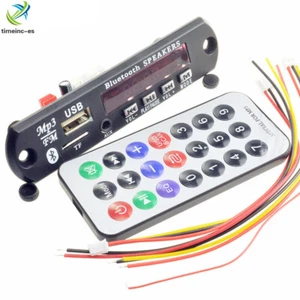 Car Wireless Bluetooth 12V MP3 WMA Decoder Board Audio Module USB TF Radio - Imagen 1 de 4
