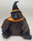 Rockin Halloween Singing Gorilla Plush W/Witch Hat & Cape-Tested & Works