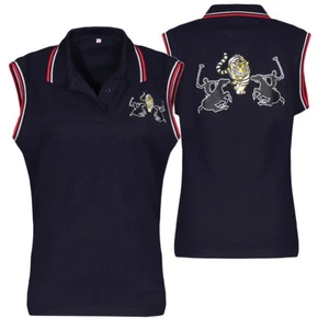 Top de mujer sin mangas Tom Tiger camiseta de mujer fiesta pony azul marino talla L  - Imagen 1 de 3