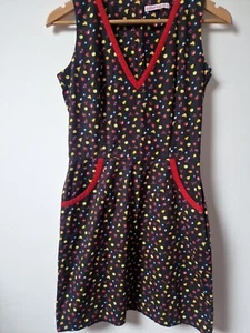 Trollied Dolly Retro Fruit Pear Apple Lemon Strawberry Cherry Dress Size 8 - Picture 1 of 7