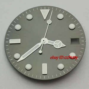 29mm sterile gray watch Dial Hands fit NH35 Automatic Movement watches - Picture 1 of 2
