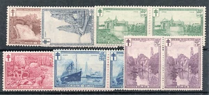 Belgien B93-B98 postfrisch 1929 Halbpostsatz paarweise CV 200 $ - Bild 1 von 1