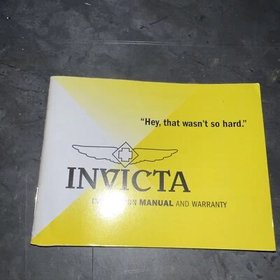 Invicta Instruction Manual 43 Pages - Image 1 of 3