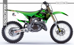KAWASAKI KX125 KX250 2003 - 2008 MAXCROSS GRAPHICS KIT DECAL FULL Sticker MSON4 - Picture 1 of 4