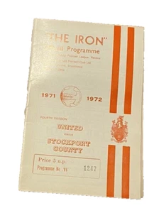 SCUNTHORPE UNITED V STOCKPORT COUNTY - DIVISION FOUR - 8/4/1972 - Picture 1 of 1