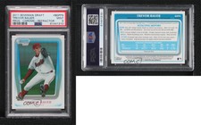 2011 Bowman Draft Chrome Prospects Refractor Trevor Bauer #BDPP9 PSA 9 MINT