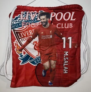Mo Salah Liverpool Gym Bag Drawstring Football Club Premier League Double Sided - Picture 1 of 1