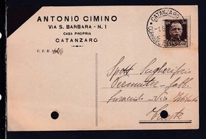 Cartolina Commerciale Cimino Casa Propria Catanzaro KY2186 - Picture 1 of 1