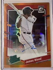 2023 Panini Donruss - James Wood Optic Rated Auto Orange Prizm #RPS-JW   /85 - Picture 1 of 3