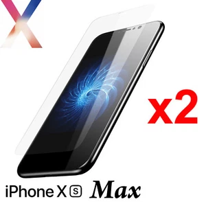 x2 Anti-scratch 4H PET soft film screen protector for Apple iphone Xs Max front - Picture 1 of 4