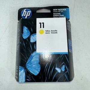 New - HP 11 Yellow Ink Cartridge - C4838A - Expired 08/2012 - Sealed - Picture 1 of 8