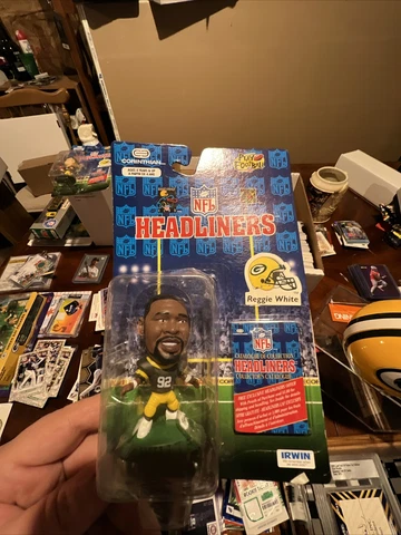 1996 Headliners Reggie White Figure New In Package Cover
