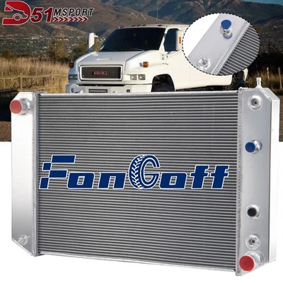 3 Row ALUMINUM RADIATOR For Chevy C60 C70 Kodiak /GMC C6000 Topkick 6.0L 6.6L - Image 1 of 4