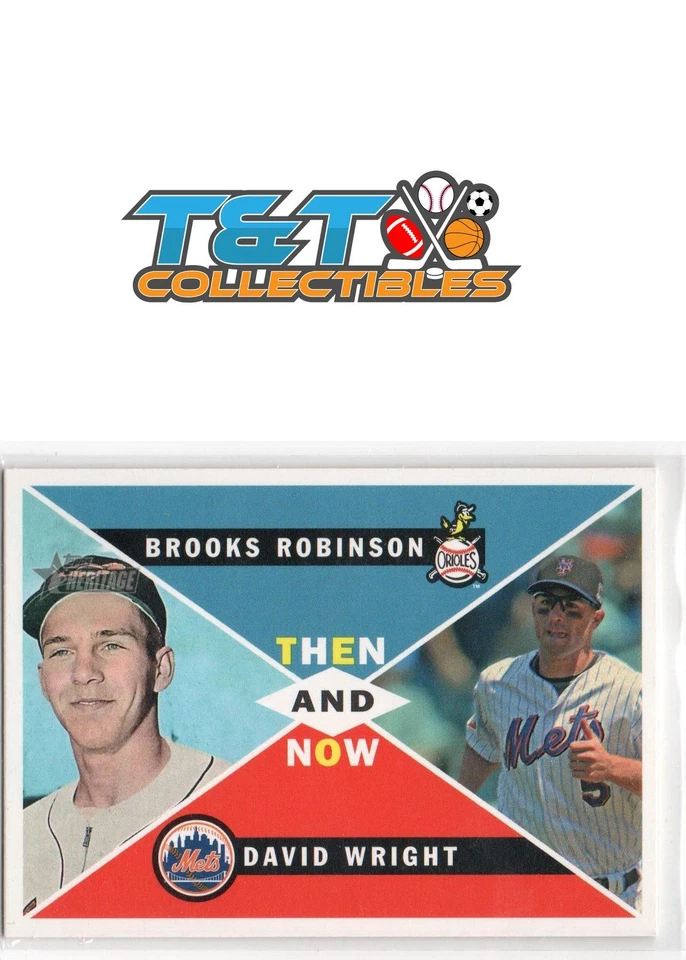 David Wright / Brooks Robinson 2009 Topps Heritage Then and Now #TN-8 11a — 第 1/1 张图片