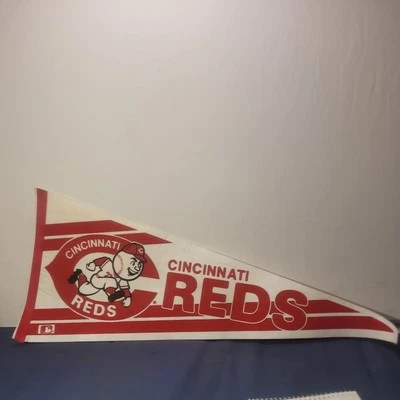 CINCINNATI REDS Vintage Full Size 12x30 Felt Pennant Trench MFG 1987 ⭐️⭐️⭐️⭐️⭐️ - Image 1 of 4