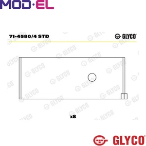 BIG END BEARINGS 71-4580/4 STD FOR NISSAN YD25K3LD-5MI/5LO/5HO 2.5L 4cyl - Picture 1 of 13