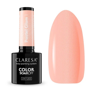 1 Pastel Glam UV Nagellack 5 ml Claresa Pfirsichfarbton mit dem #lipgloss-Effekt - Bild 1 von 4