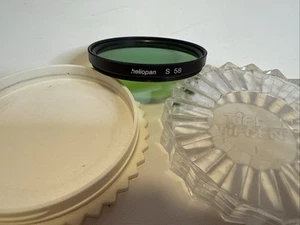 HELIOPAN GREEN 58 mm FILTER W/ CASE - Picture 1 of 3