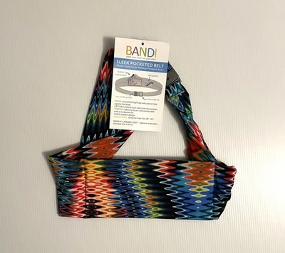 BANDI Sleek Pocketed Belt NWT Adjustable Stretch Waist Pack Travel Fitness 28–42 - Image 1 of 2