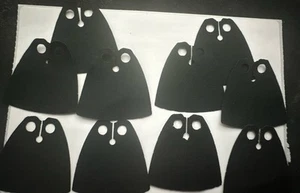 10 Black Cloth Capes For LEGO Minifigures - Star Wars Etc Cape Only - Picture 1 of 3