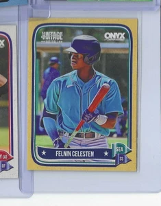2024 Onyx Vintage Gold Baseball Flenin Celesten /150 Seattle - Picture 1 of 2