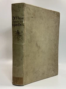 St. Thomas Aquinas' Commentary on the Pauline Epistles 1562 FOLIO; Full Vellum - Picture 1 of 23