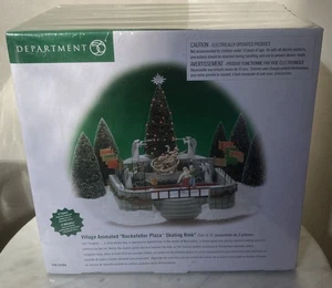 Dept 56 CIC  #56.52504 Animated "Rockefeller Plaza" Skating Rink New, Sealed Box - Picture 1 of 11