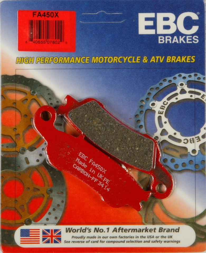 EBC FA450X X Series Carbon Brake Pads 08-22  Yamaha  YZ 125 - Image 1 of 1