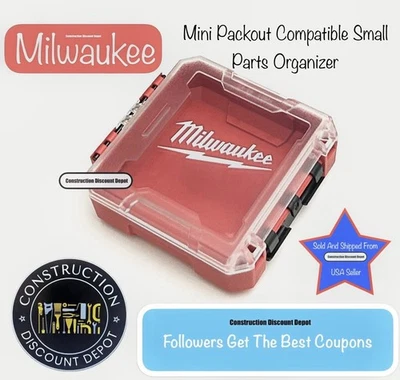 Milwaukee Packout Compatible MINI Small Parts Storage Case - Image 1 of 4