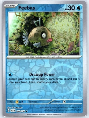Feebas 035/182 Near Mint SV04: Paradox Rift Pokemon Shipnow RevHolo - Image 1 of 2