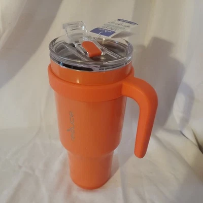 Taza de Viaje Reducir 40 OZ 3 en 1 Tapa Cold1 Vaso, Coral Rosa NUEVO Foto 1 de 3