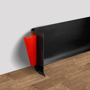 Vinyl Wall Base Baseboard Molding Trim 4" Flexible Self Adhesive Rubber Wall ... - Picture 1 of 6