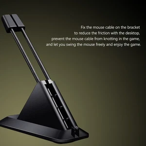 Soporte para cable de ratón PC cable elástico clip organizador de cables juegos ratones flexibles Reino Unido - Imagen 1 de 14