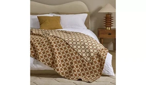 Save 45% - Habitat Chain Geo Woven Throw - Brown - 125cm x 150cm (2225) - Picture 1 of 4