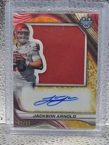 Jackson Arnold 2024 Bowman BEST UNIVERSITY Jumbo Relic Auto /99 #PJA-JA SSP RC - Picture 1 of 2