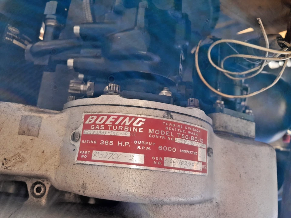 365 HP Boeing T50-BO-12 Gas Turbine Turboshaft Jet Engine - Jet Car, Truck, Boat - Image 1 of 4