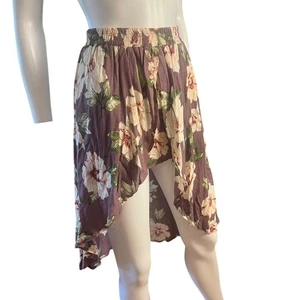 bp. Mauve Blumen leichter High Low Rock Shorts Skort Gr. XS - Bild 1 von 7