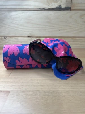 VERA BRADLEY Women's Sunglasses Liana V Art Poppies w/Brown Grad. lens 57-15-135 - Image 1 of 4