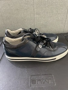VERSACE Leather low trainers Size 41 - Picture 1 of 13