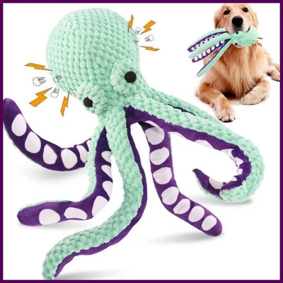 Dog pet plush octopus toy interactive sound anti-demolition home large and small - Image 1 of 4
