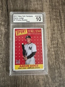 2017 NY Yankees Aaron Judge #7 Promo Rookie Gem Mint 10 - Bild 1 von 2