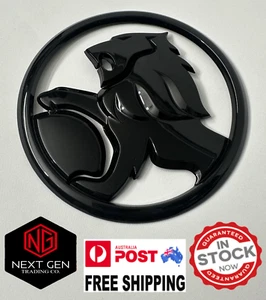 Holden Commodore VE VF Rear Boot Gloss Black Badge SS SSV SV6 Calais 95mm ST - Picture 1 of 7