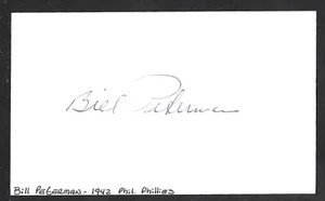 Bill Peterman ( Debut 1942 ) PHILLIES  SIGNED AUTOGRAPH AUTO 3x5 INDEX COA - Picture 1 of 1